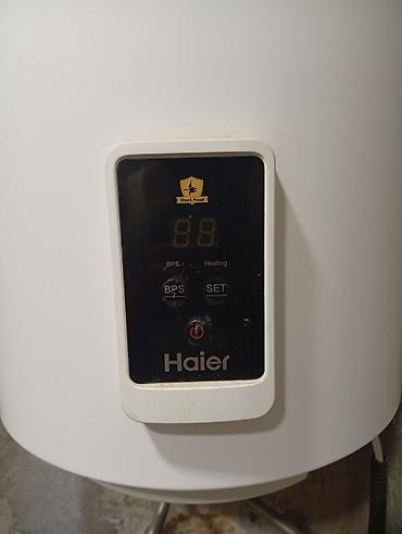 isti soyuq su aparati: Haier elektrik su qızdırıcısı (şaquli tip) - Marka/model: Haier — 3