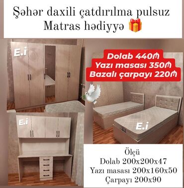 Dolablar: Yeni, Təknəfərlik çarpayı lalafo.az -da Dolablar: Yeni, Təknəfərlik çarpayı