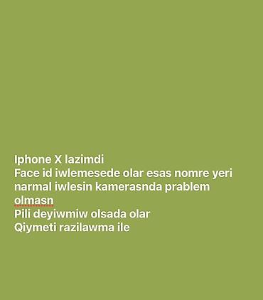 data nömrələr: IPhone X, Face ID — 1
