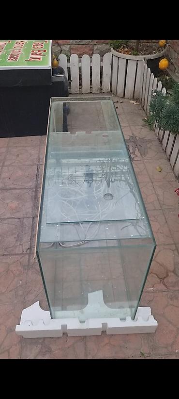 xani baliq: Şüşə akvarium komplekti - Material: qalın şüşə panellər, kənarlarda — 4
