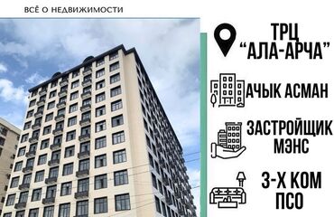 Продажа квартир: 3 комнаты, 150 м², Элитка, 7 этаж, ПСО (под самоотделку)