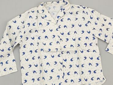 biała bluzka z długim rękawem zalando: Shirt 8 years, condition - Good, pattern - Print, color - White