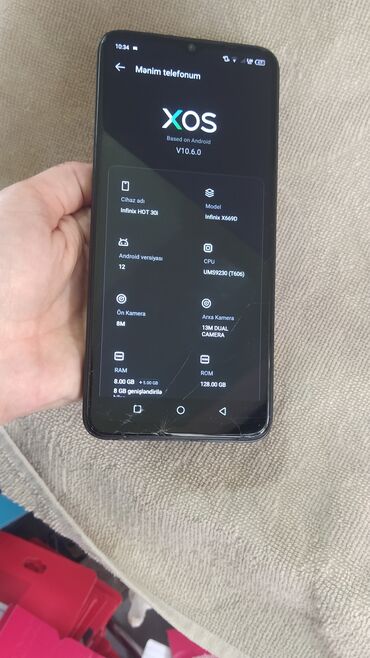 Infinix: Infinix HOT 30i, 128 GB, rəng - Qara — 3