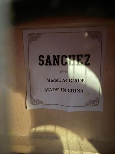 klasik gitara: SANCHEZ klassik gitara – model ACG3910B - Korpus: klassik (tam ölçü — 2