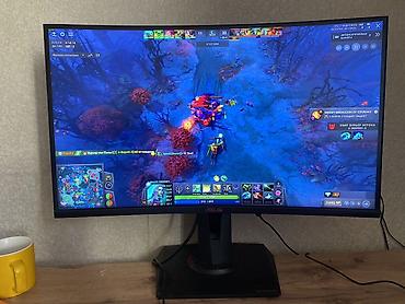 Техника и электроника: Игровой монитор ASUS 27" из линейки ROG с изогнутой матрицей — 2
