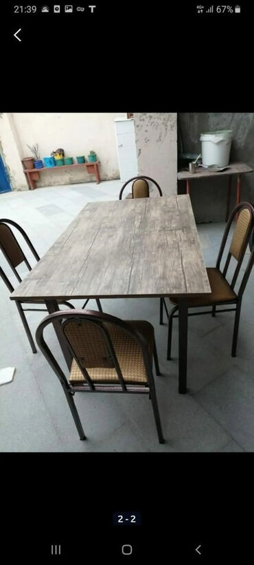 Masa və oturacaq dəstləri: Mətbəx üçün, Yeni, Açılan, Dördbucaq masa, 4 stul -da lalafo.az — 26 Masa və oturacaq dəstləri: Mətbəx üçün, Yeni, Açılan, Dördbucaq masa, 4 stul — 26