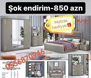 taxt tumba: İkinəfərlik çarpayı, 2 tumba, Dolab, Termo, Azərbaycan, Yeni — 9