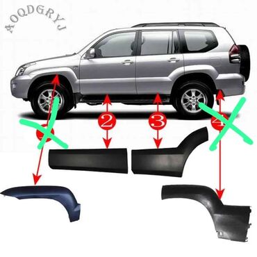 Декоративные накладки: Декоративные накладки На пороги, Пластик, Toyota, Новый, Самовывоз, Платная доставка