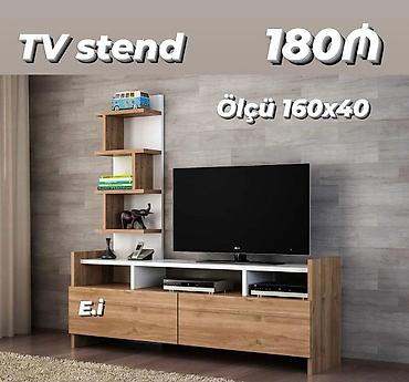 hamam refi: TV stend Ölçü: 160 x 40 sm Qiymət: 180 ₼ (şəkildə göstərilib) - — 1