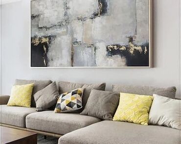 Dizayn, layihə: Modern. Abstrakt janr. Tək tablo. Müasir interyerdə mütləqdir, çünki — 33