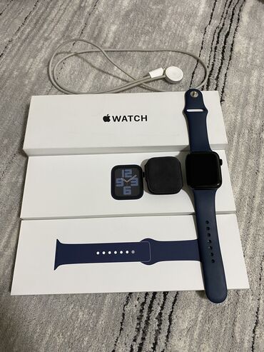 часы м5: Продаю Apple Watch SE 2 44 ММ Покупали в Америке часы в хорошем
