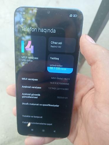 redmi note 10 kabro: Redmi 10C, 128 GB, rəng - Mavi, Barmaq izi — 1