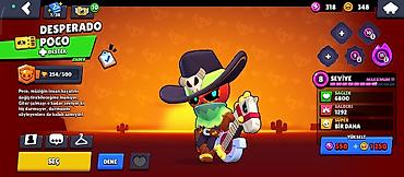 1200: Brawl Stars hesabı – nadir/tematik skinlər və yüksəldilmiş səviyyələr — 6