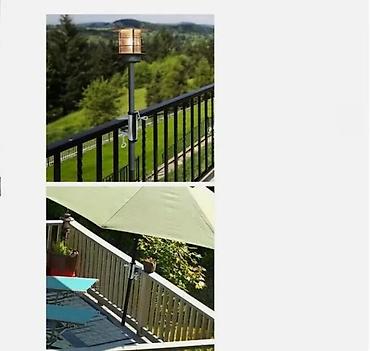 parkside mini testera: Metalni držač za suncobran – univerzalna kopča za montažu na klupu — 5