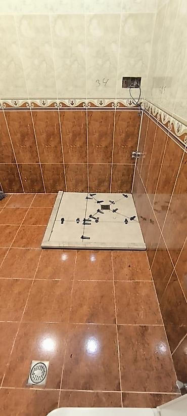 Услуги: Duş kabini üçün yerdüzəltmə(yer düzəltmə) köhnə vannaların sökülüb — 6