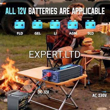 İnverterlər: Yeni Inverter, 3000-5000 Vt, 12 - 220 volt, Ünvandan götürmə, Ödənişli çatdırılma, Rayonlara çatdırılma — 28