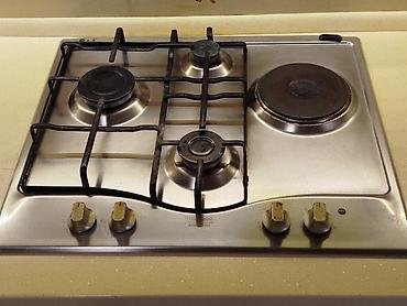 qaz sobası 4 goz: Quraşdırılan kombinə edilmiş soba paneli – 3 qaz ocağı + 1 elektrik — 1