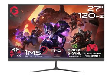 Monitorlar: Gameon şirkətindən 27 düymlük, 120Hz tezlikli monitor. IPS paneli və