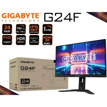 kompüterlər notbuk: Salam monitor satilir Gigabyte g24f modelidi hdr desteyi programla