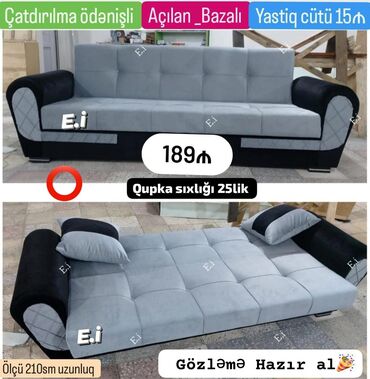 divanlar işlenmiş: Divan, Açılan, Bazalı, Ödənişli çatdırılma