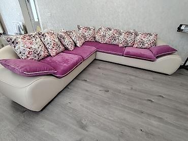Divanlar: L formalı bucaqlı yumşaq künc divan - Dizayn: Yumru xətli, geniş — 2