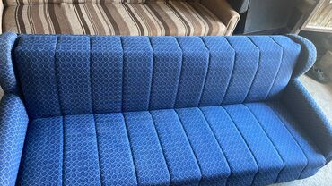 dvosed na naduvavanje: Three-seat sofas, Textile, color - Blue, Used