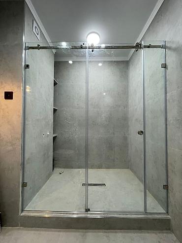 Душевые перегородки и ограждения: Душевые кабины в Бишкеке душевая перегородка стеклянные — 14