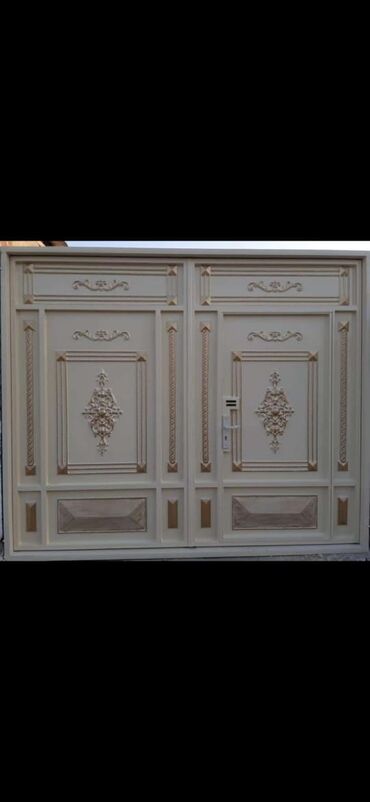 Həyət darvazaları: Dəmir darvazalar, ikilik list,17 profillə yığılan keyfiyyətli nağd və — 12