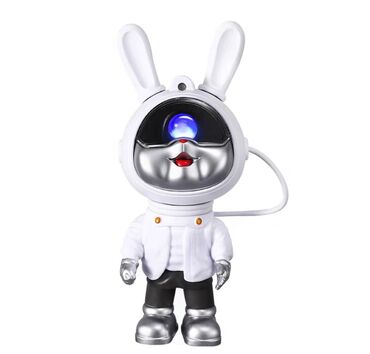 взрослая игрушка: Шикарный заяц астронавт Ночник проектор галактика звездного неба