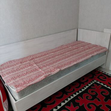 диван двух спальный: Спальный гарнитур, Односпальная кровать, Шкаф, Матрас, цвет - Белый