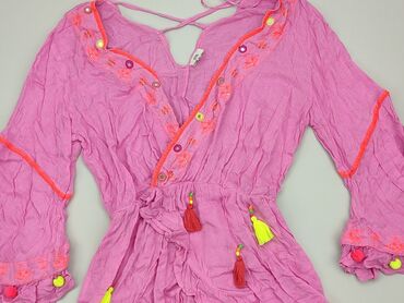 różowe eleganckie bluzki: Bluzka Damska, River Island, M, stan - Bardzo dobry