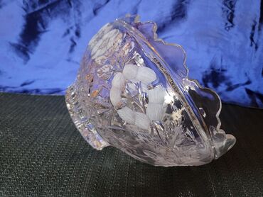 Činije: Cinija nova veca kristal Zajecar 70te. Cinija kristal,led — 13