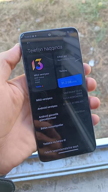 Mobil telefonlar: Redmi Note 11 Pro, 64 GB, rəng - Göy, Barmaq izi — 3