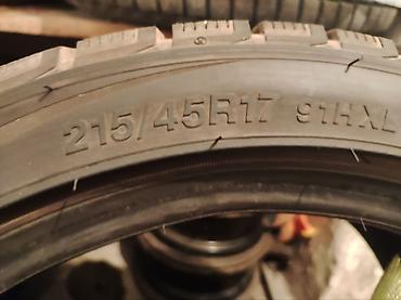 vossen diska: Шины 215 / 45 / R 17, Зима, Б/у, Комплект, Легковые, Китай — 2