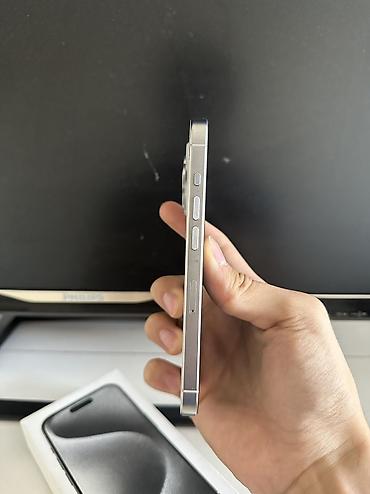 iphone 14 512: IPhone 15 Pro, Б/у, 256 ГБ, White Titanium, 79 % — 4
