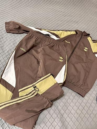 Спортивный костюм adidas (куртка + брюки) - Цвет: коричневый с