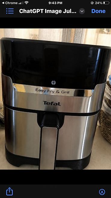 Yağsız. Səliqəli istifadə edilib. Təzə kimidi, 4.3 litr. Tefal Easy