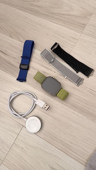 elektrikli saat: Ağıllı saat + aksesuarlar dəsti Məhsul: - Kvadrat korpuslu ağıllı — 4