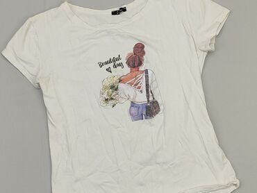 białe t shirty plus size: T-shirt, S, stan - Dobry
