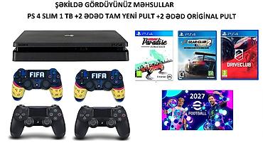 хвох сериес с: Playstation 4 slim.1 tb yaddaş.Original 2 ədəd ideal vəziyyətdə — 1