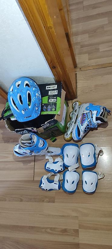 scooter kask: Tam dəst uşaq roliki (Kaska və qoruyucuları ilə) – 35-38 ölçü Uşaq — 1