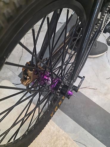 BMX velosipedlər: Dirt/Street tipli tək sürət velosipedi - Rəng: tam qara - Çərçivə — 5