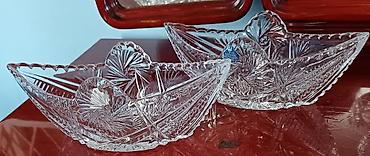 Digər süfrə qabları: Kolleksiya şüşə/xrustal qablar toplusu hamısı rus xurustalıdı. - 6 — 4