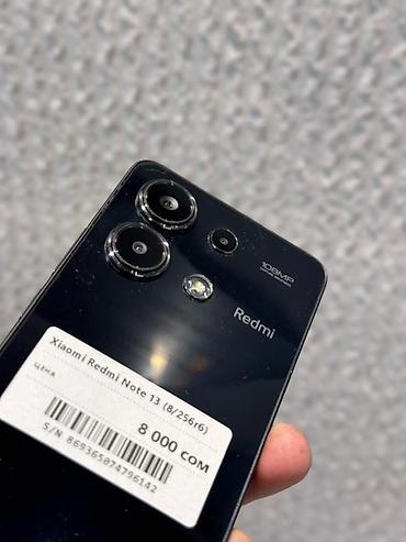 redmi pad 7: Redmi, Redmi Note 13, Б/у, 256 ГБ, цвет - Черный, В рассрочку, 2 SIM — 2