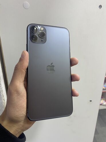 Apple iPhone: IPhone 11 Pro Max, 256 GB, Space Gray, Zəmanət, Simsiz şarj, Sənədlərlə — 1