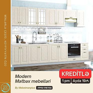 ay: Sifarişlə mətbəx dəsti, Özü çəkən petlələr, Mat laminat, Kredit var, Pulsuz çatdırılma — 9