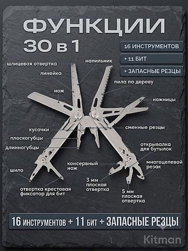 Мультитулы: 🛠️ Многофункциональный мультитул 30 в 1 — полноразмерные пассатижи из — 12