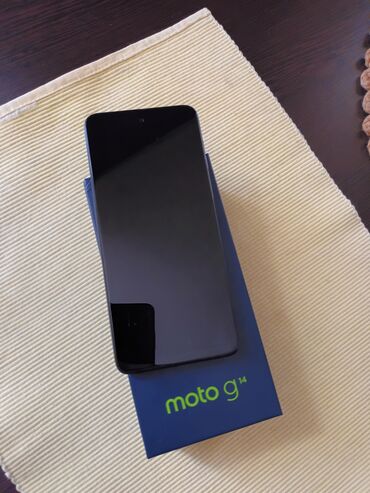 motorola jewel u9: Motorola Moto G14, 128 GB, rəng - Boz, Face ID, Sənədlərlə, Sensor