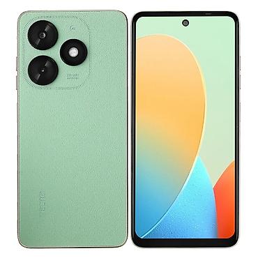 кнопочный телефон с поддержкой whatsapp: Tecno Spark, Б/у, 64 ГБ, цвет - Зеленый, 2 SIM — 1