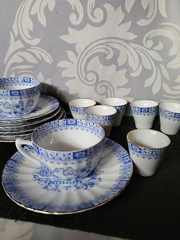 Kompleti posuđa: Sevis za kafu,caj,zestinu 1949 do 1954 godina China Blau Setmann — 13